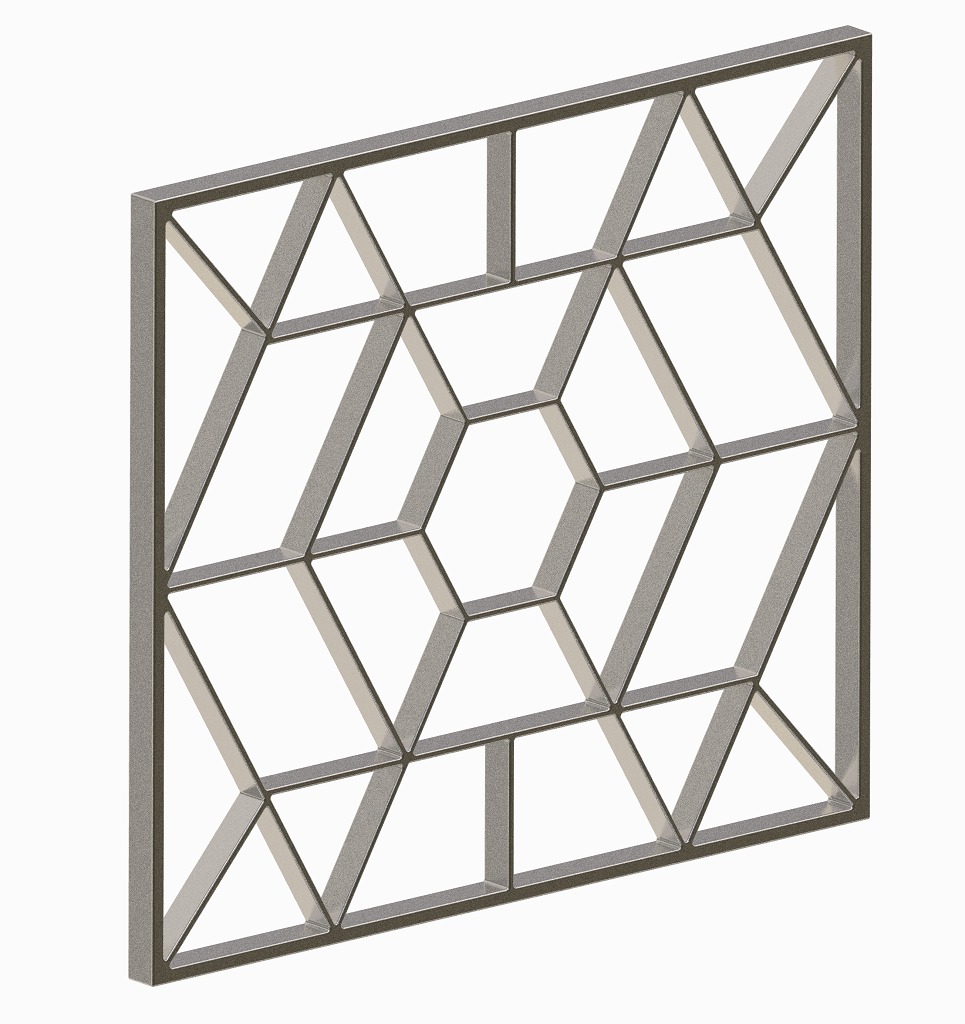 Fancy Window Grill 3D print model_1