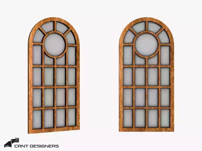 Wooden Glass Window