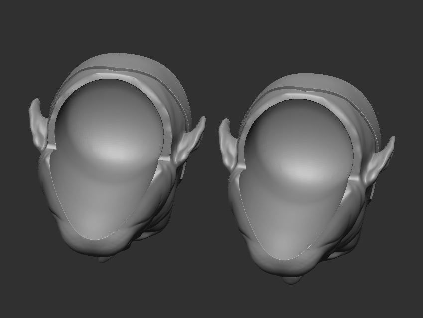 Amazo Headsculpt for Action Figures 3D print model_4