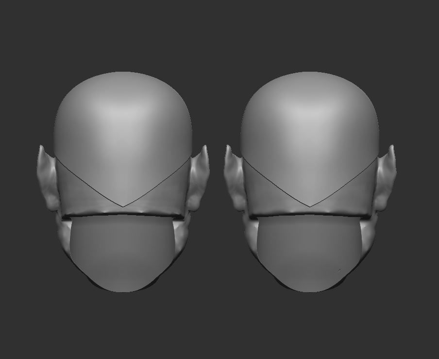 Amazo Headsculpt for Action Figures 3D print model_3
