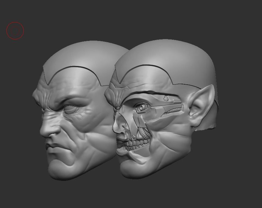 Amazo Headsculpt for Action Figures 3D print model_2