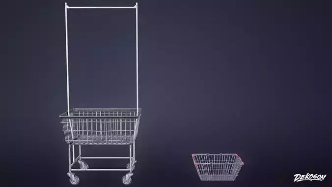 LAUNDROMAT - Baskets Metal 01 - LOW POLY AND NANITE