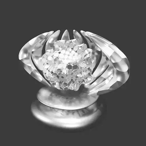 Futuristic Crystal Artifact 3D Model