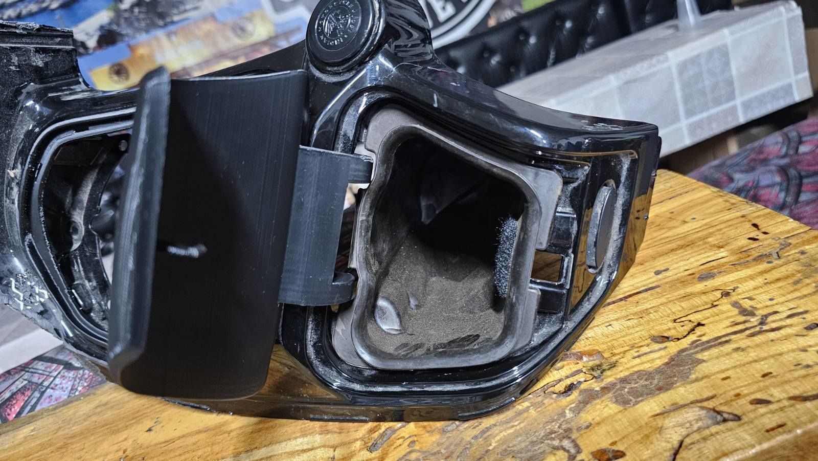 Indian Challenger glove box door - cover Storage door motorcycle 3D print model_4