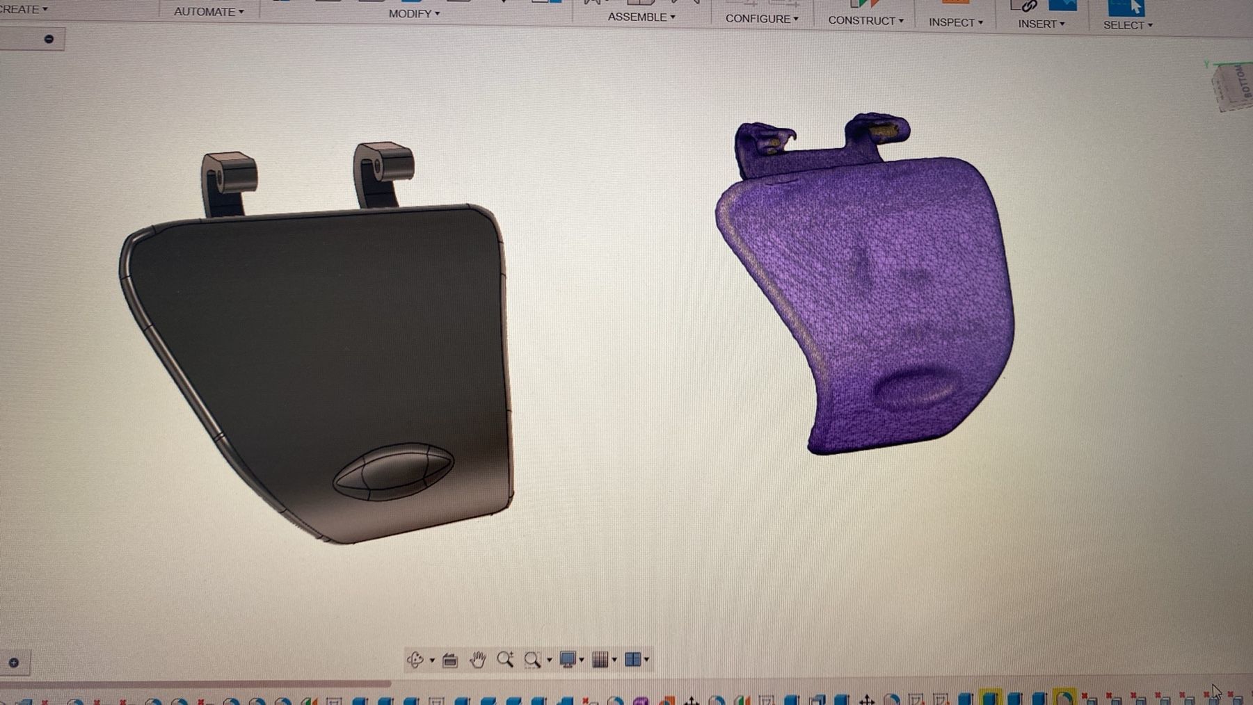 Indian Challenger glove box door - cover Storage door motorcycle 3D print model_3