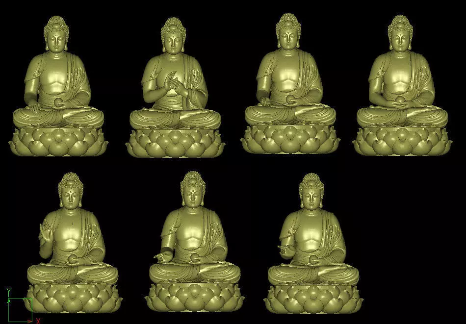 7 adida Buddhist buddha  3D print model_0