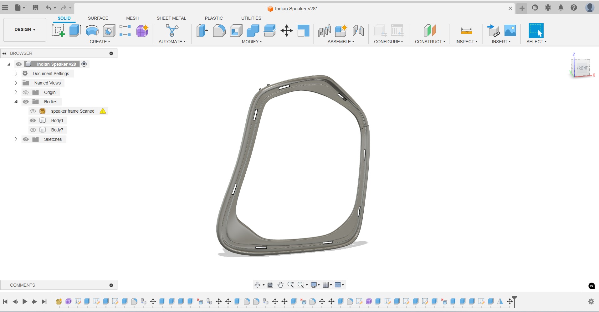 Indian Challenger Speaker frame 3D print model_3