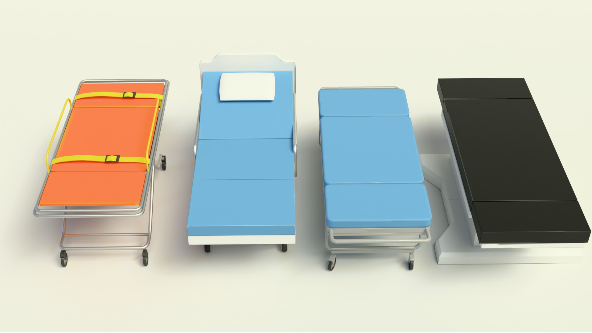 Hospital Asset Pack Low-Poly Low-poly 3D model_6
