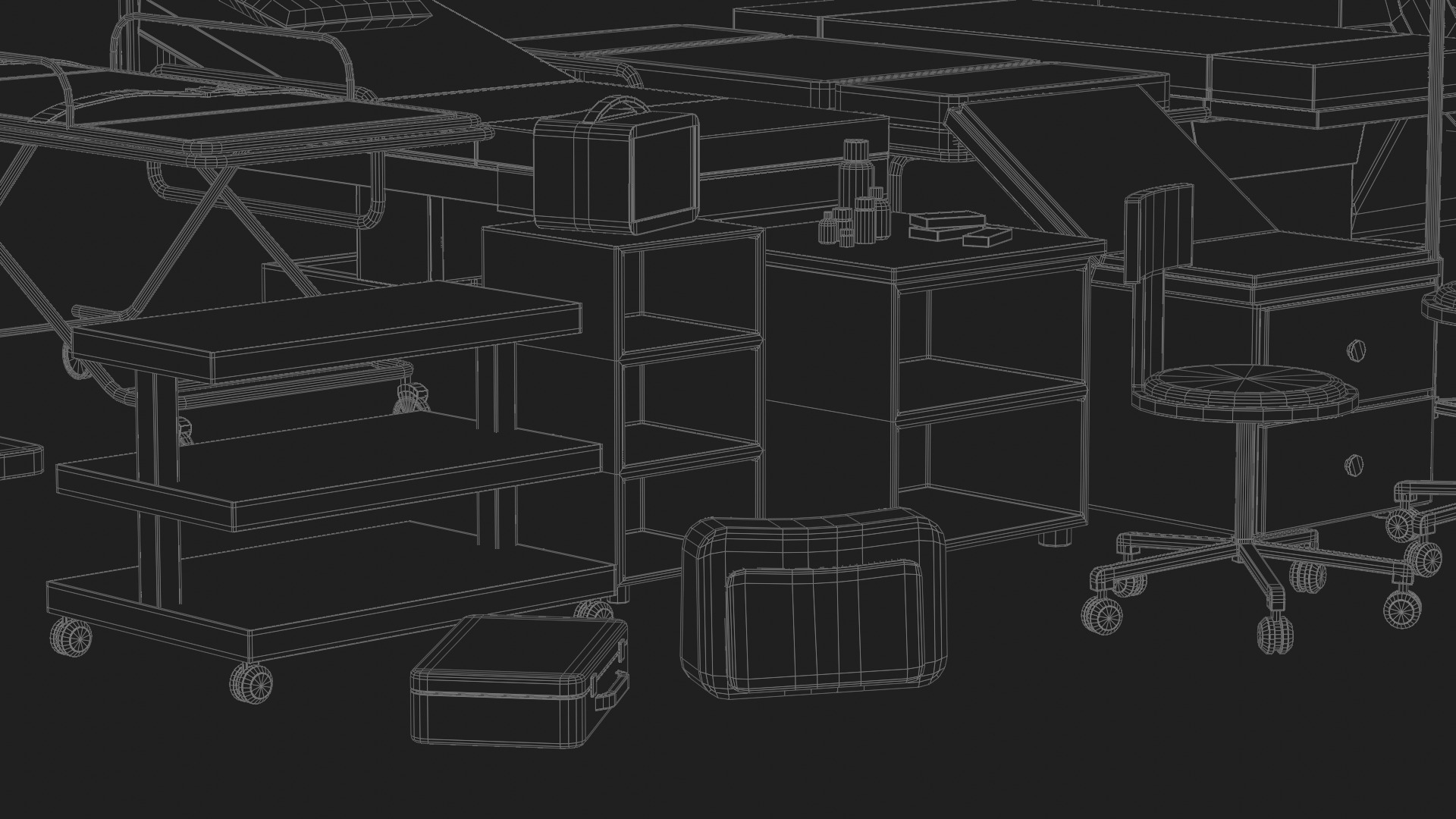 Hospital Asset Pack Low-Poly Low-poly 3D model_13