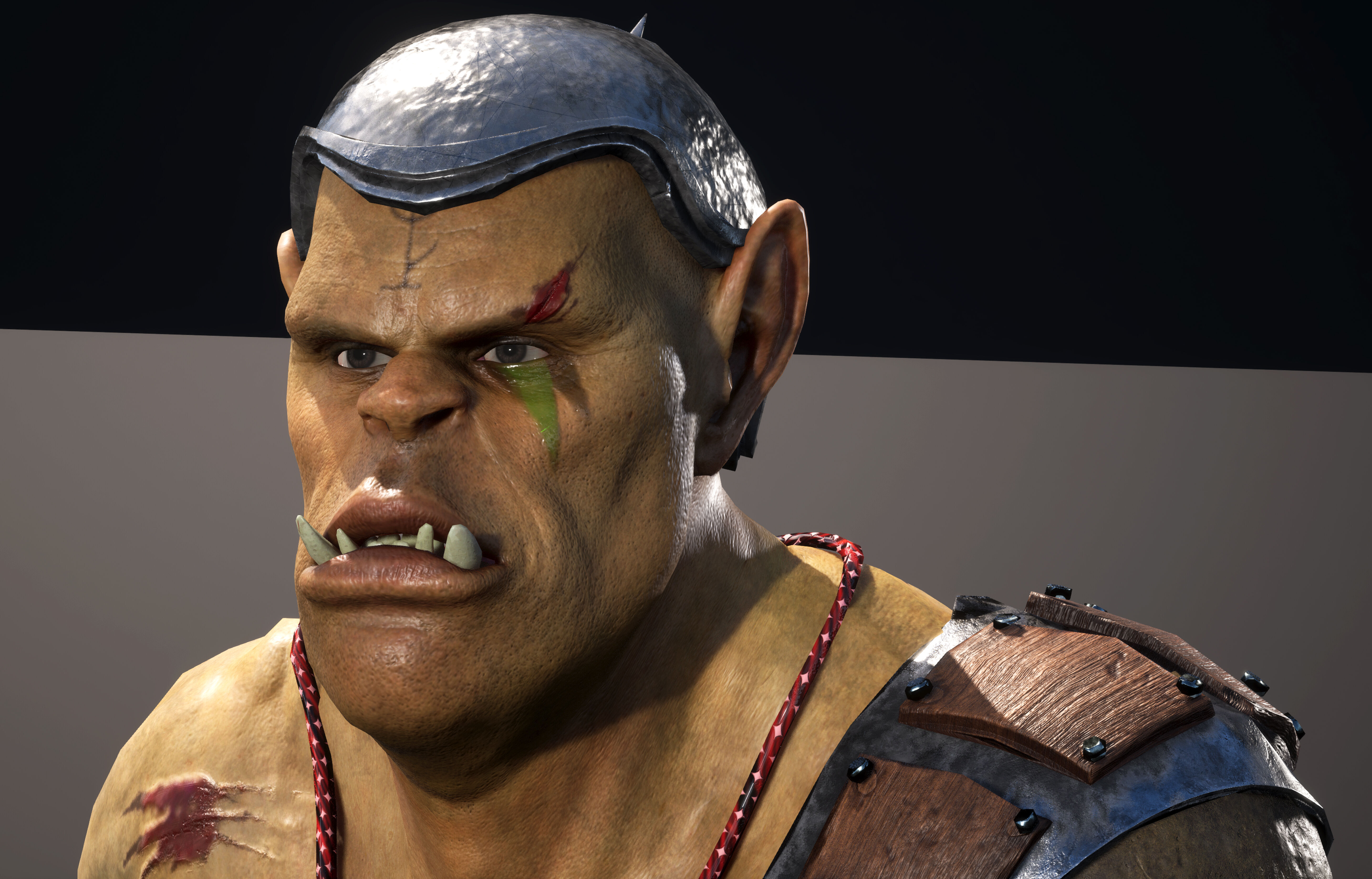 Orc game ready Low-poly 3D model_6