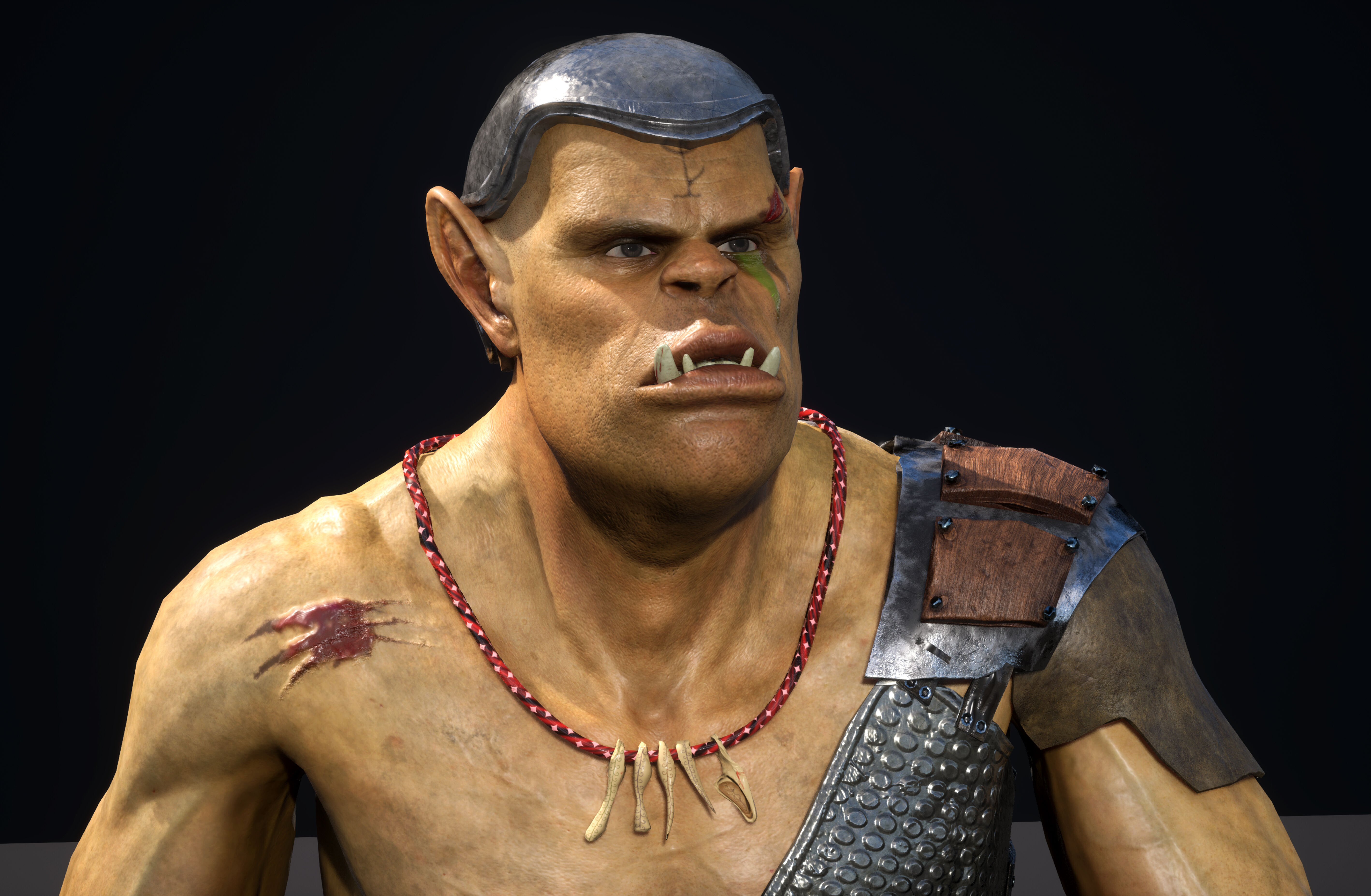 Orc game ready Low-poly 3D model_7