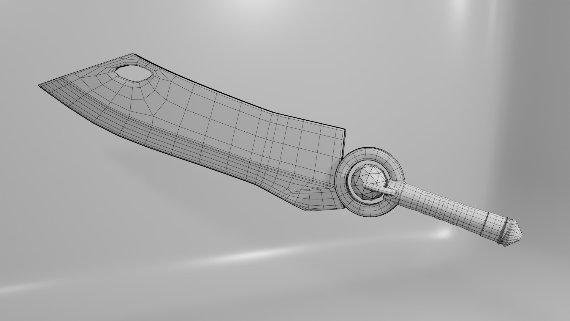 Game Ready - 3D Sword002 Low-poly 3D model_4