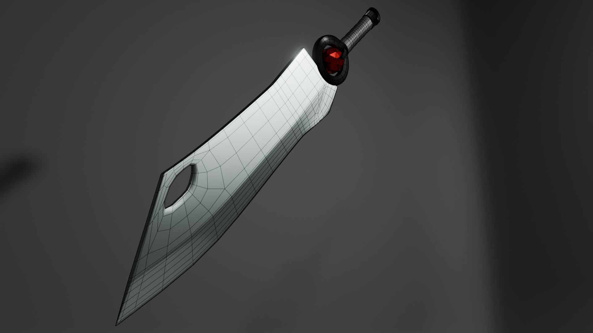 Game Ready - 3D Sword002 Low-poly 3D model_1