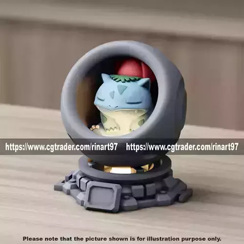 Ivysaur in healing machine pods EASY PRINT NO SUPPORT
