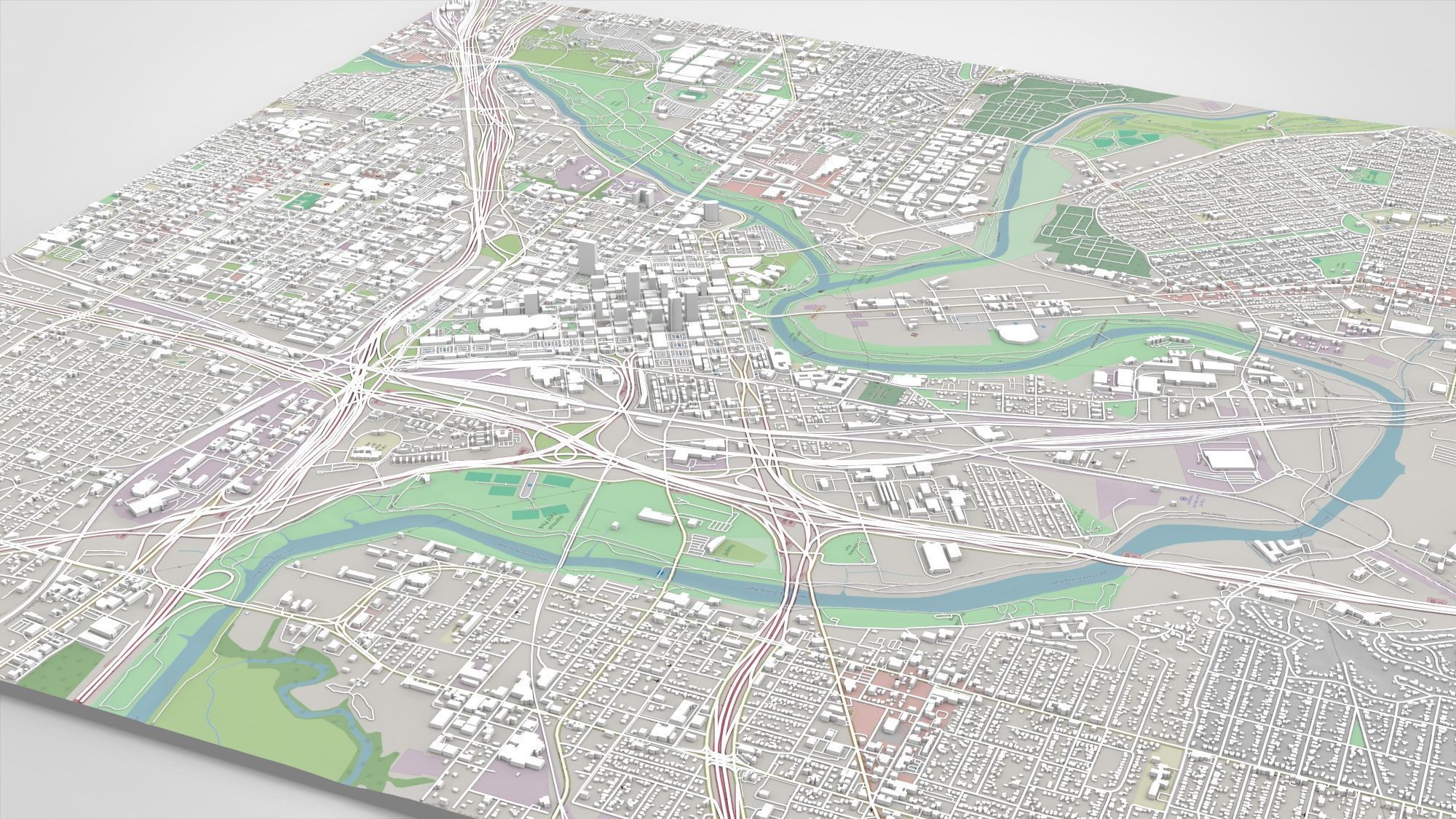 Cityscape Fort Worth Texas USA 3D model_11