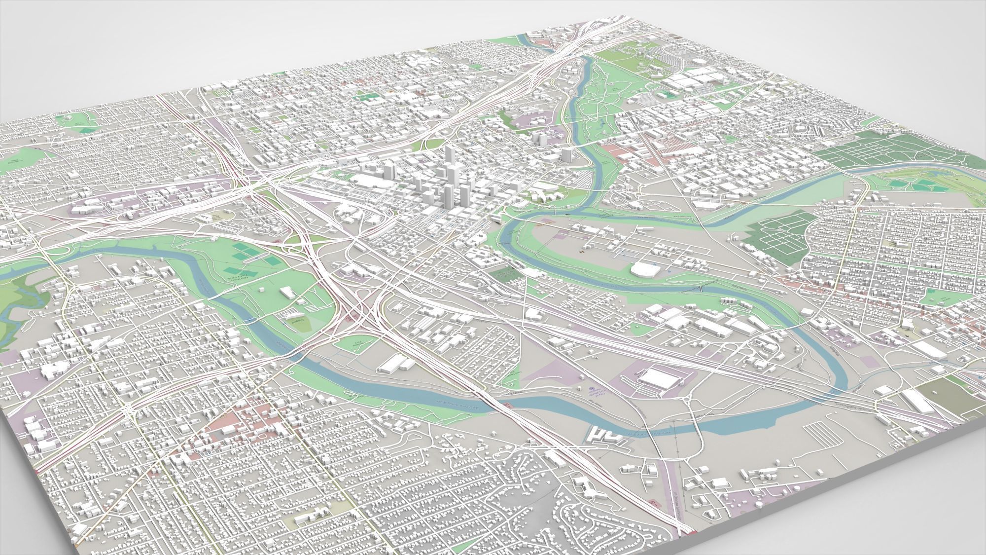Cityscape Fort Worth Texas USA 3D model_9