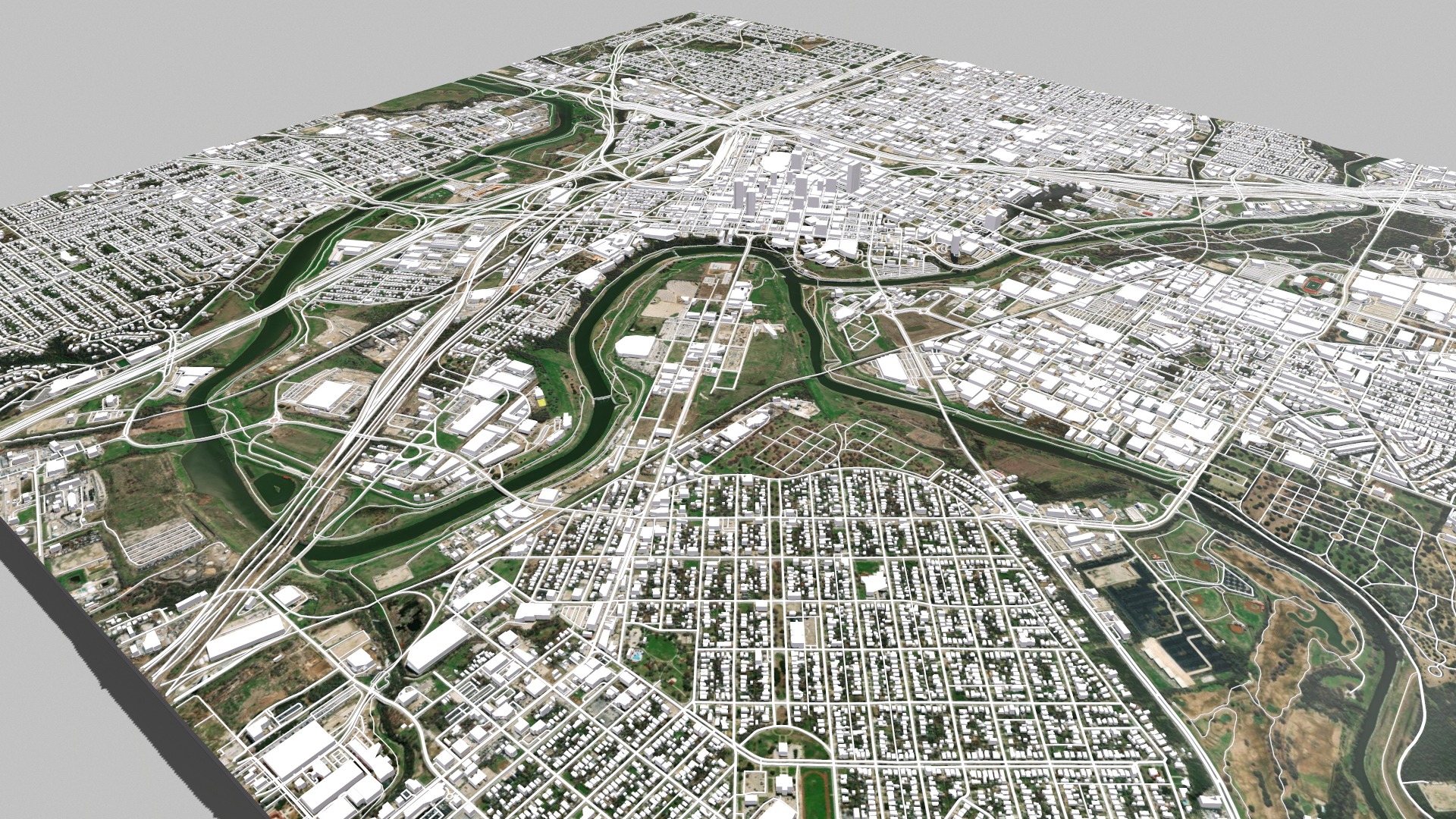 Cityscape Fort Worth Texas USA 3D model_8