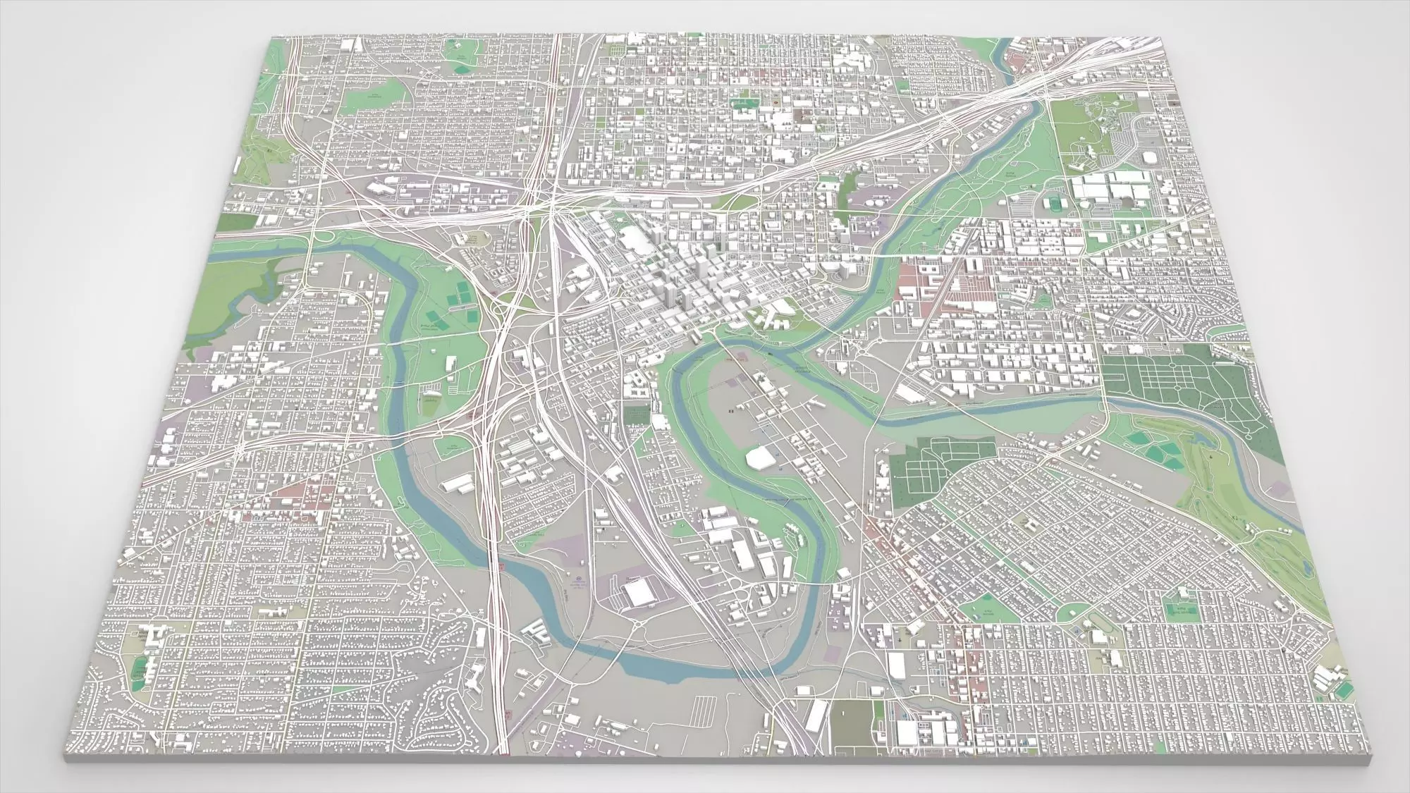 Cityscape Fort Worth Texas USA 3D model_0