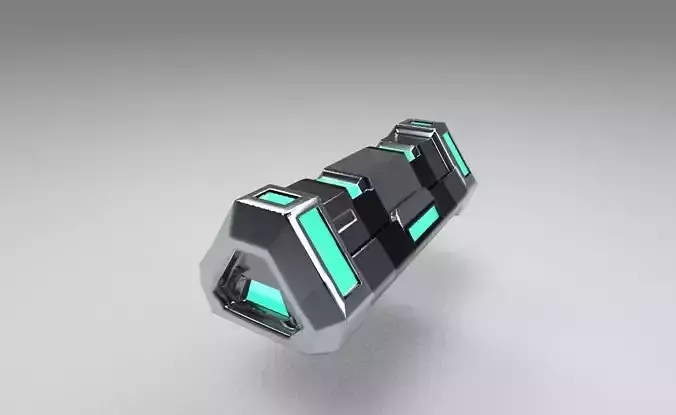 3D Model Scifi ammo energy Lowpoly