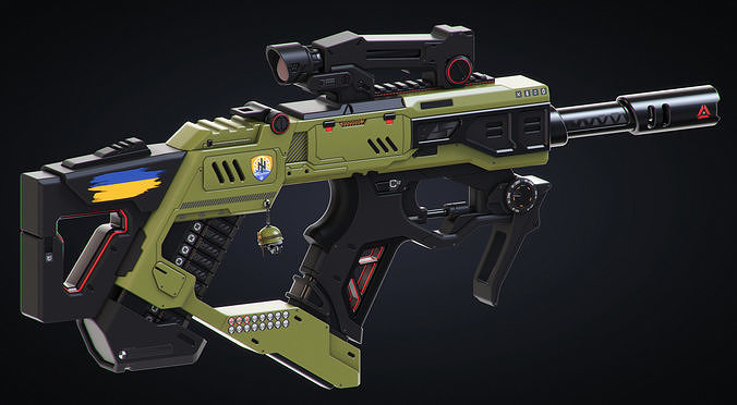 FREE SCI FI Rifle Free 3D model