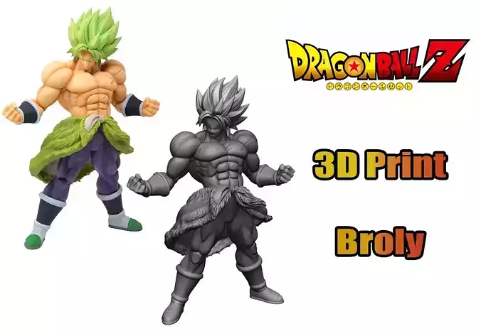 Broly 3D print model