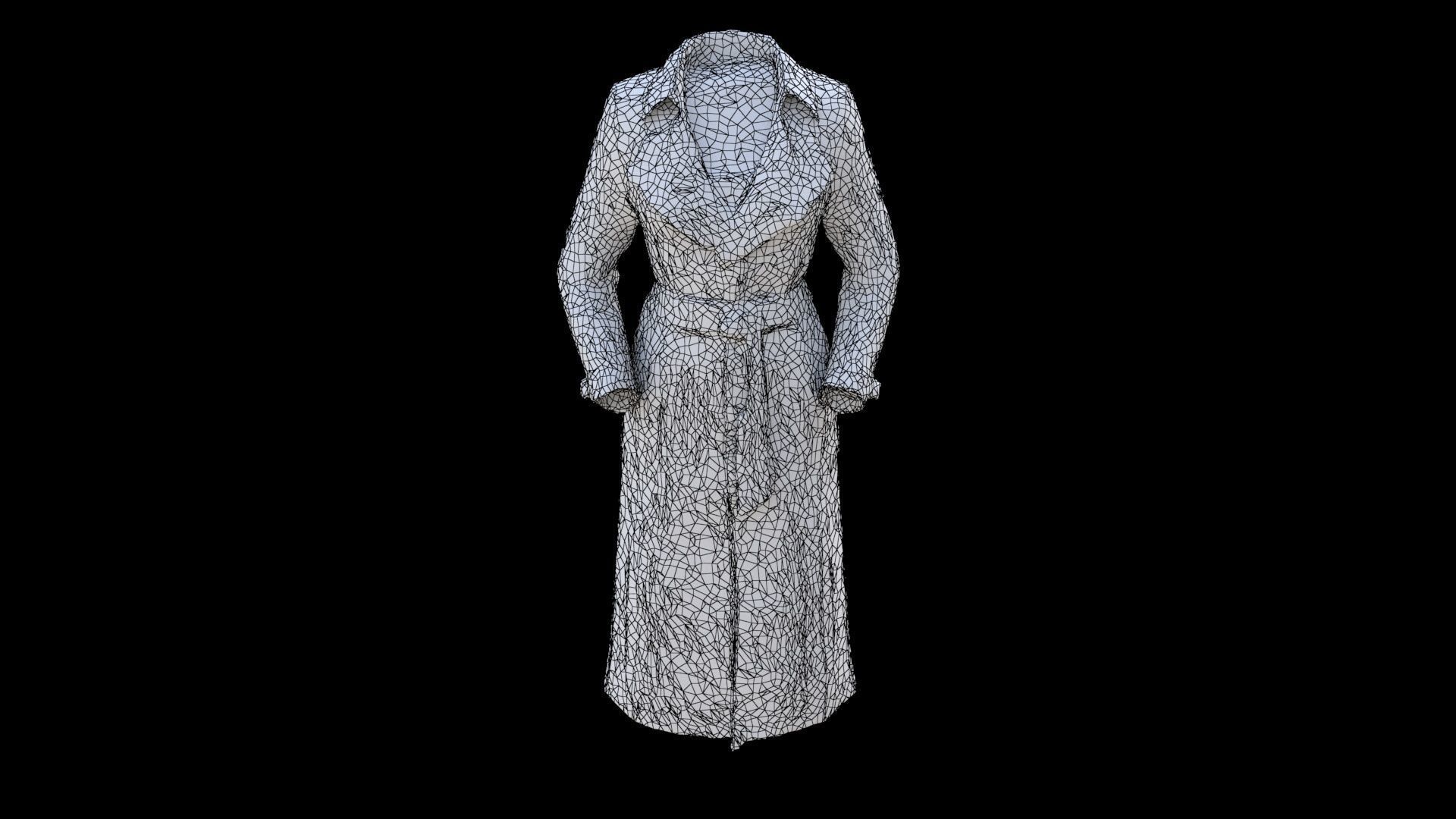 Coat 2 3D model_6