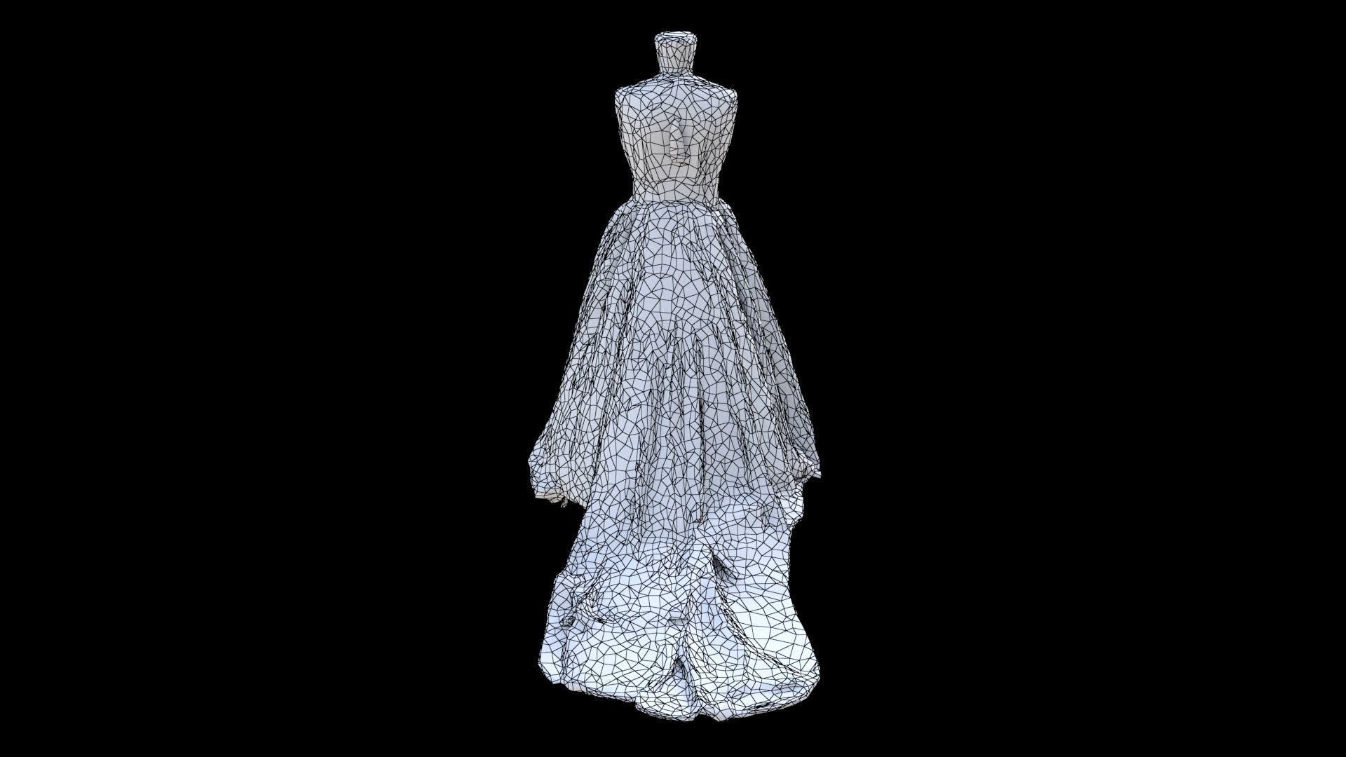 Dress 3D model_6