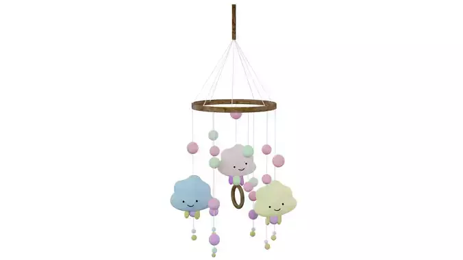 Rotating Ornament Low-poly 3D model