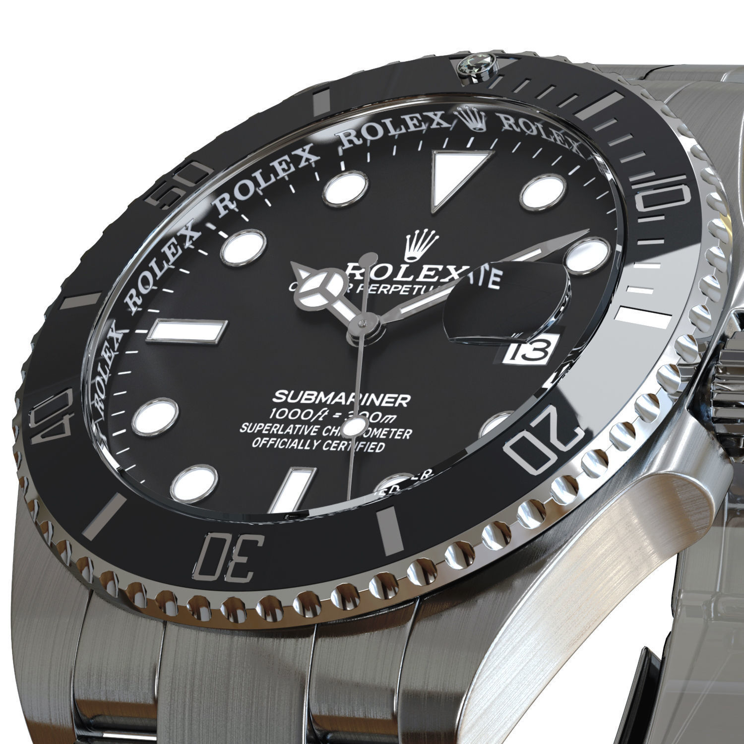 Rolex - Submariner Date 3D model_5