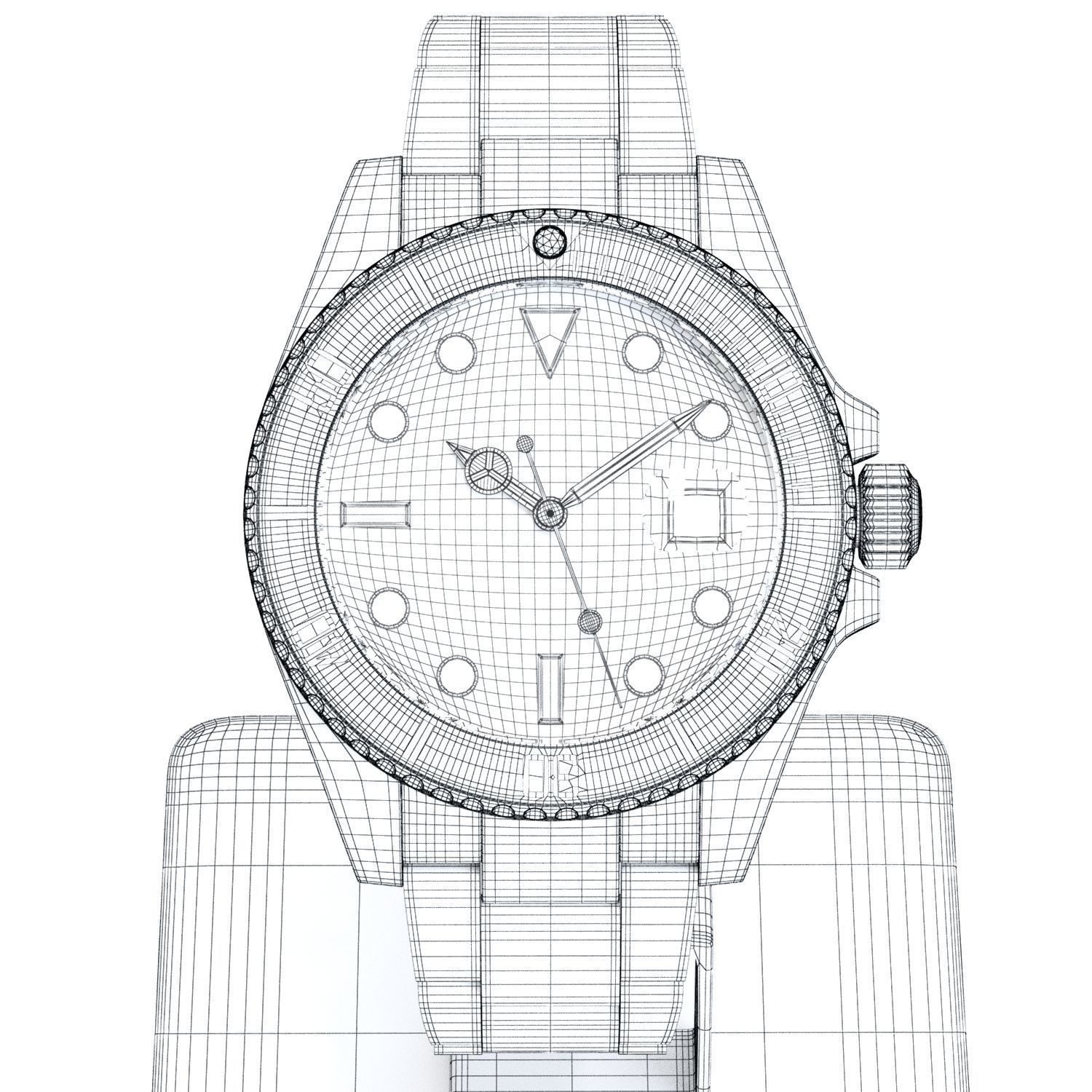 Rolex - Submariner Date 3D model_7