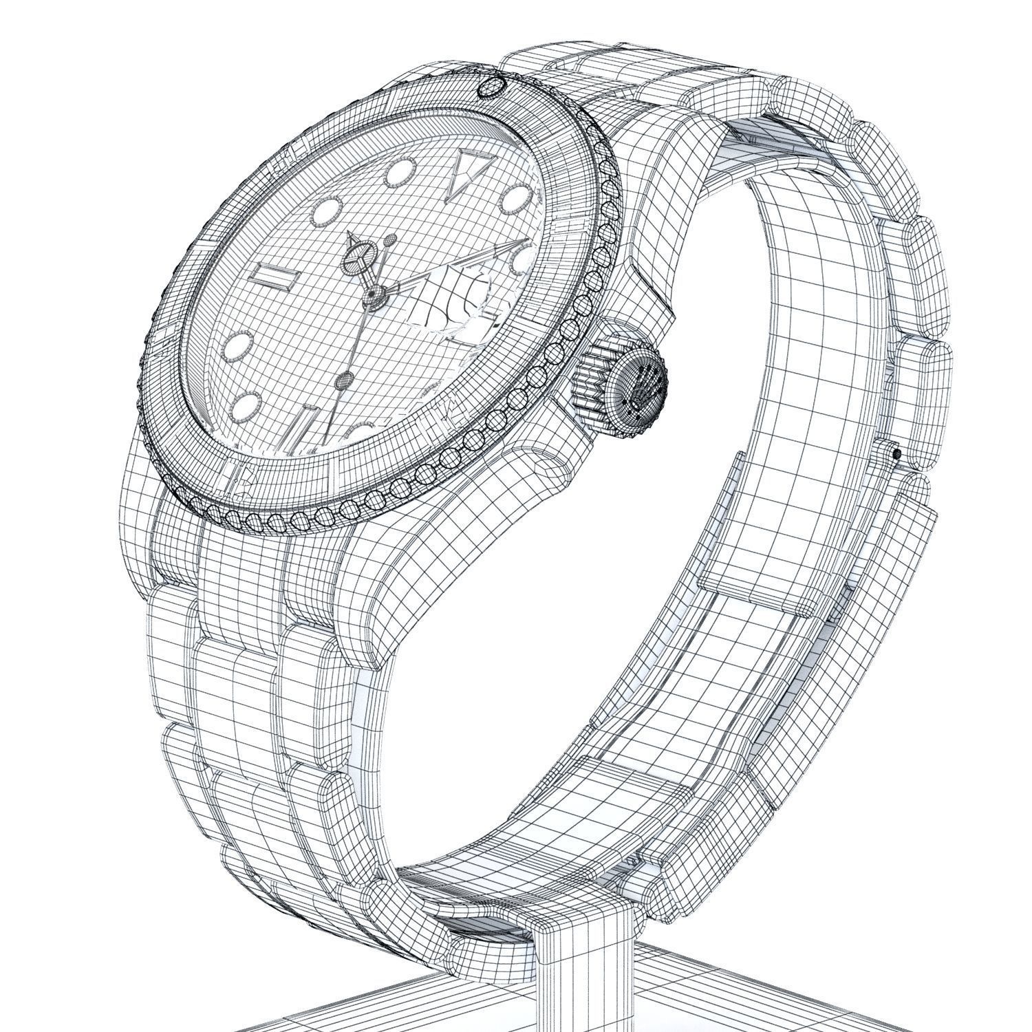 Rolex - Submariner Date 3D model_8