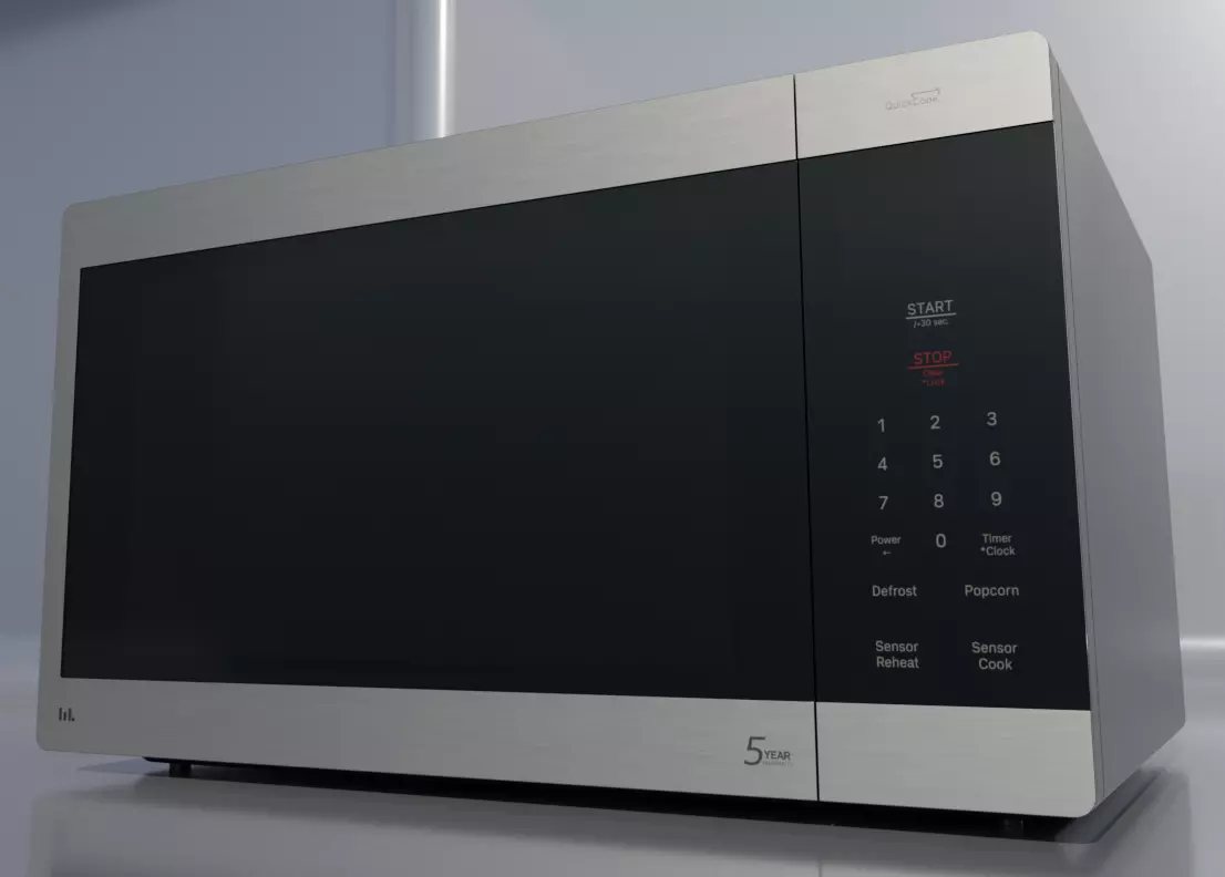 4K High Polly Microwave 3D model