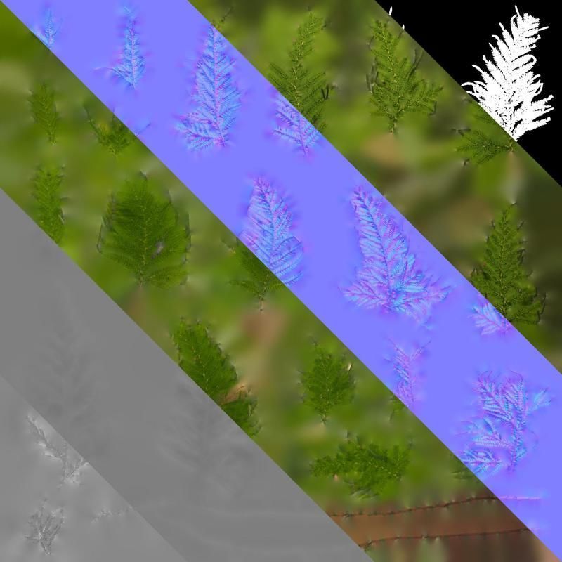 Anydrafts Selaginella delicatula Leaf 01 Texture_8