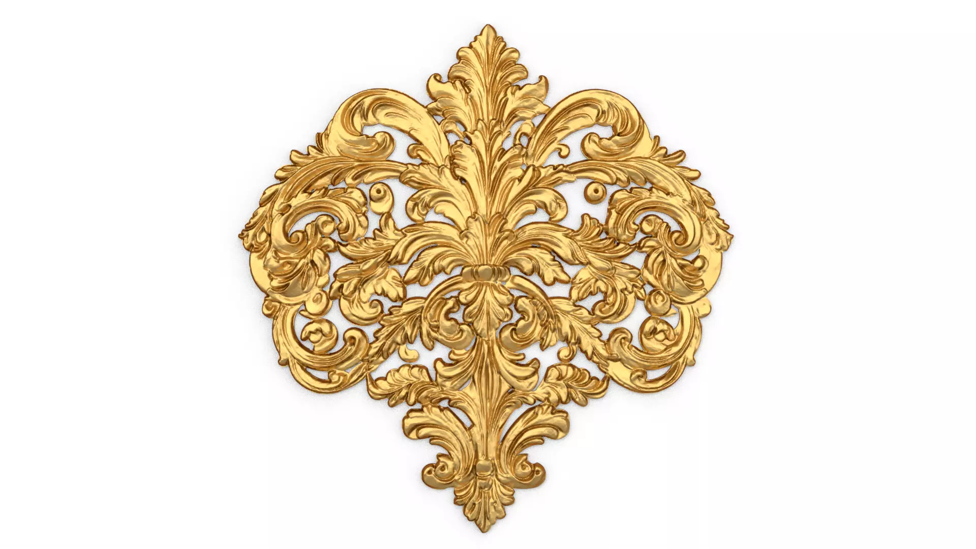 Classic decor ornament carved 47  3D model_0