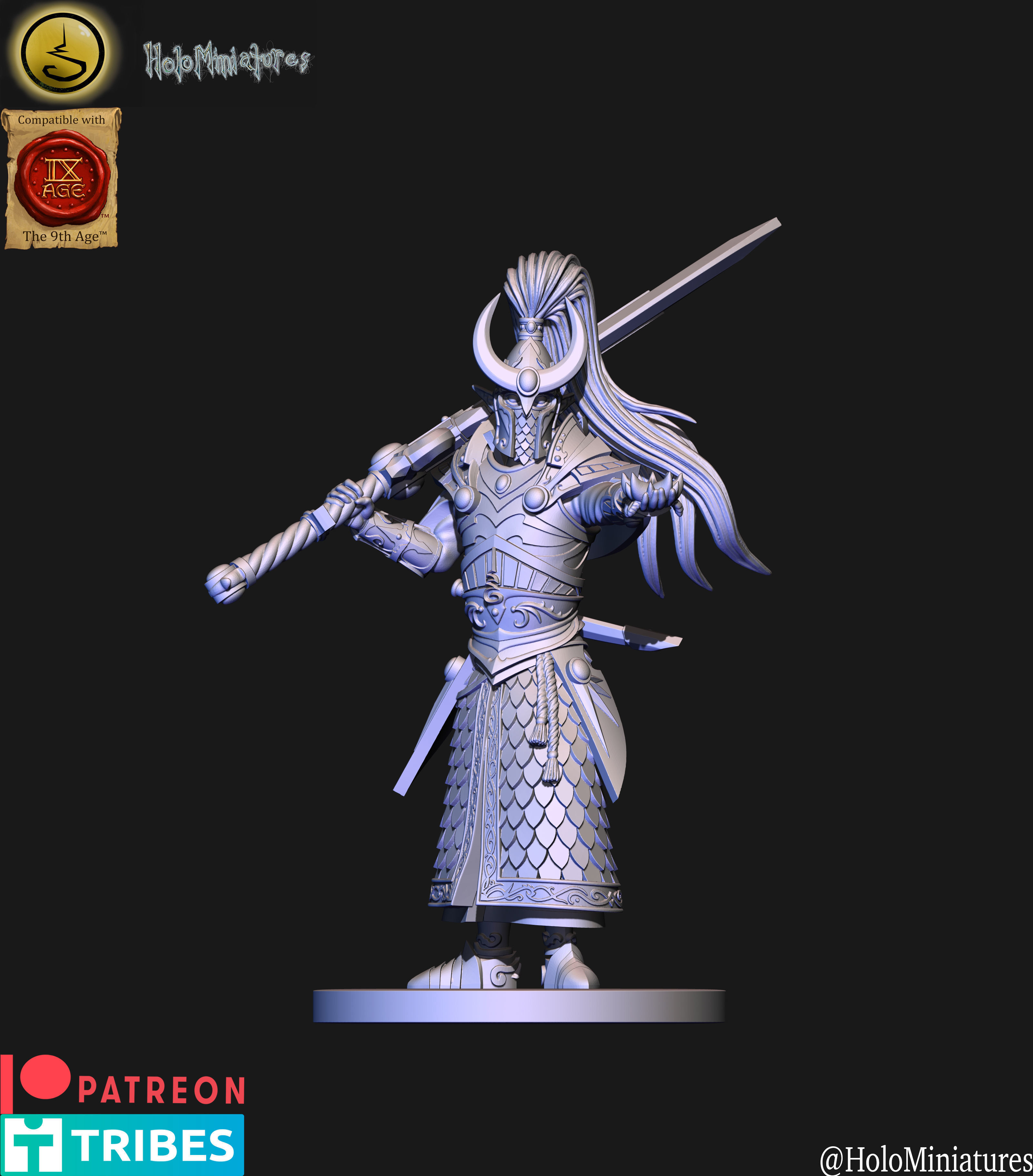 High elves Swordmasters elf 3D print model_15