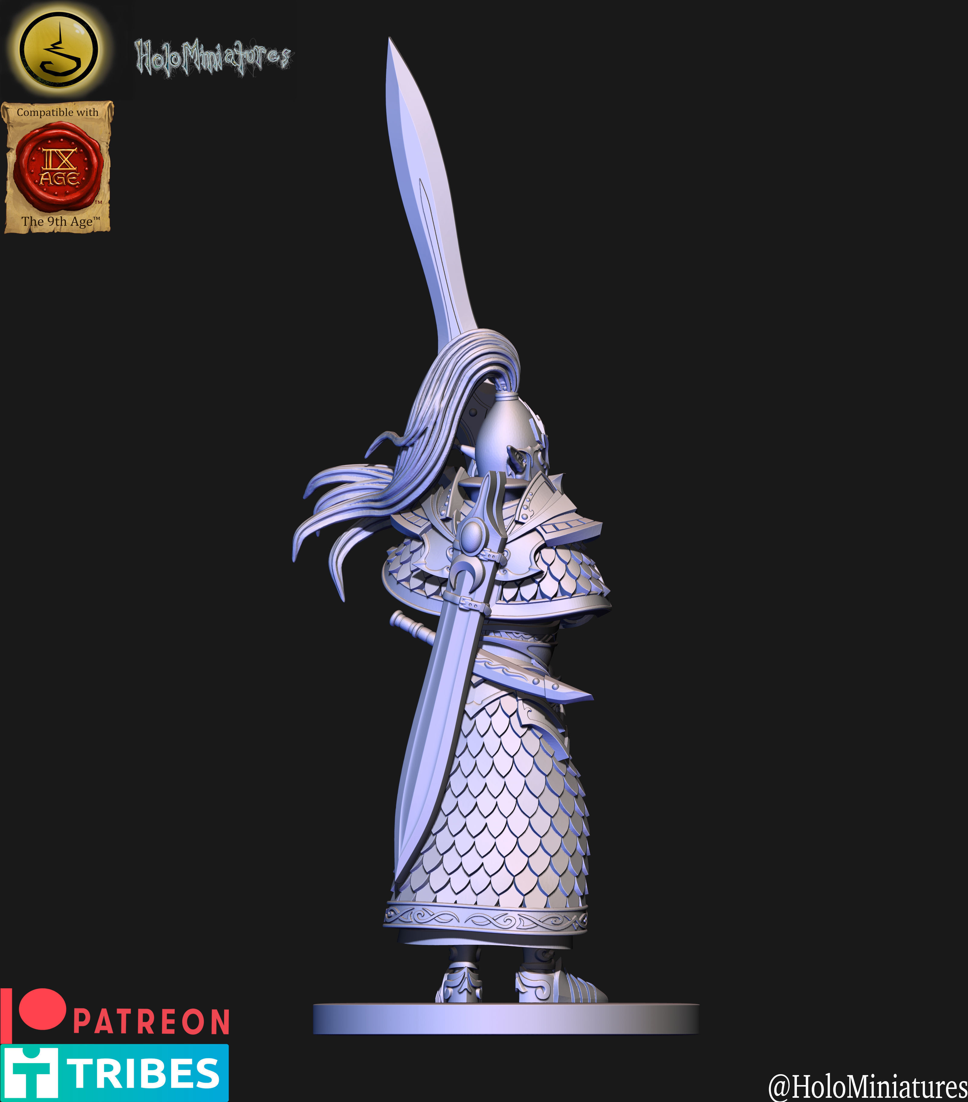 High elves Swordmasters elf 3D print model_18