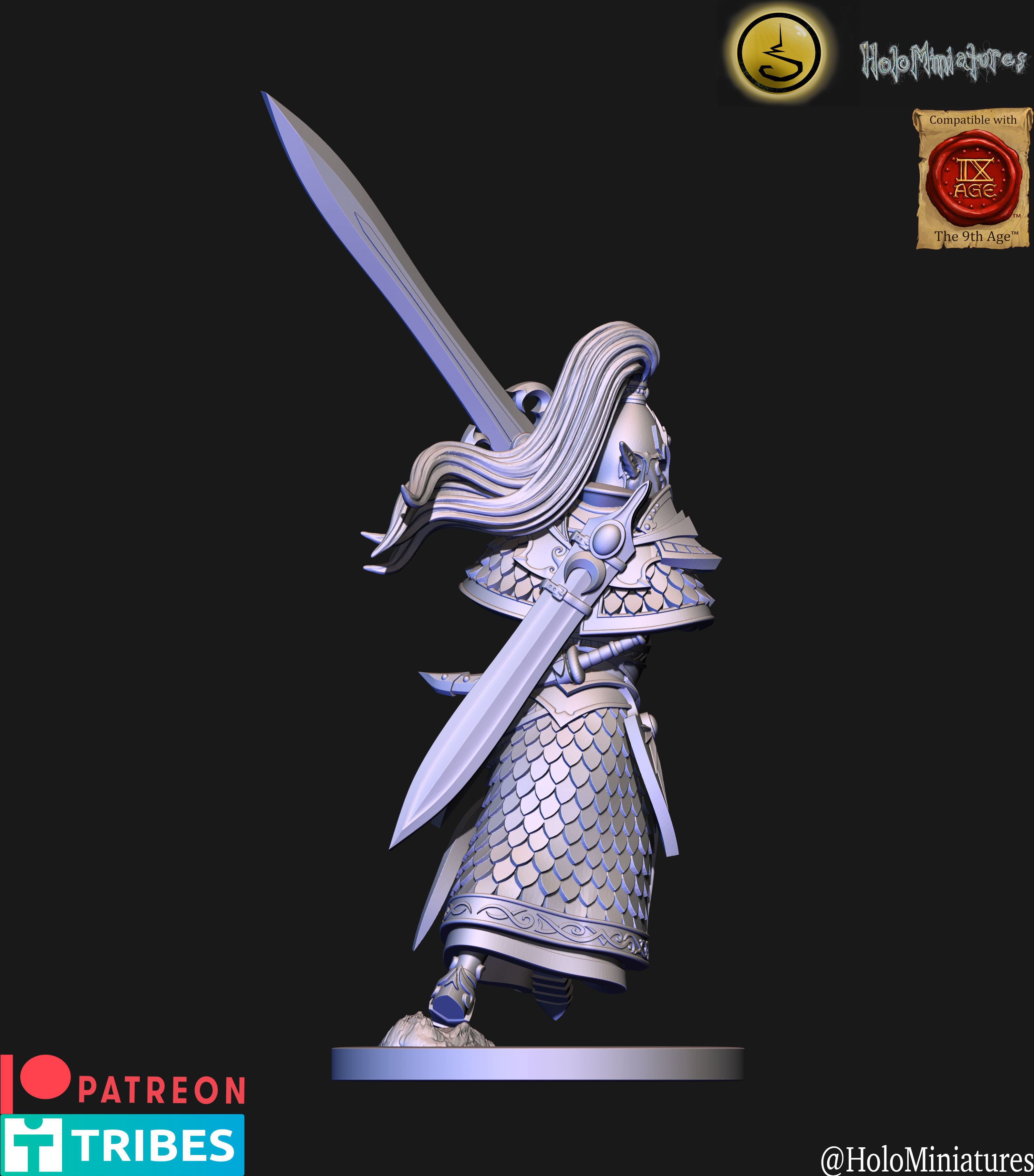 High elves Swordmasters elf 3D print model_5