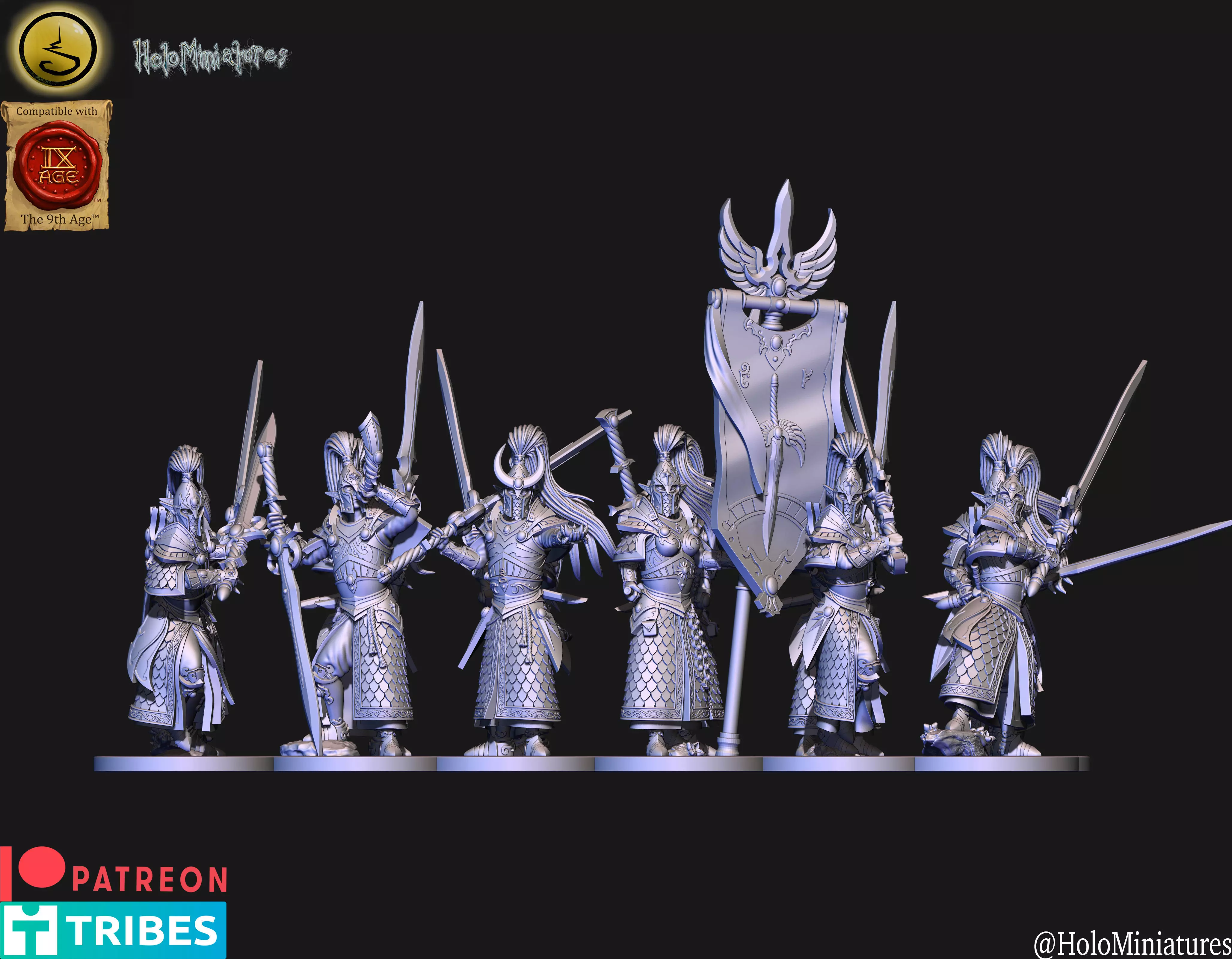 High elves Swordmasters elf 3D print model_0