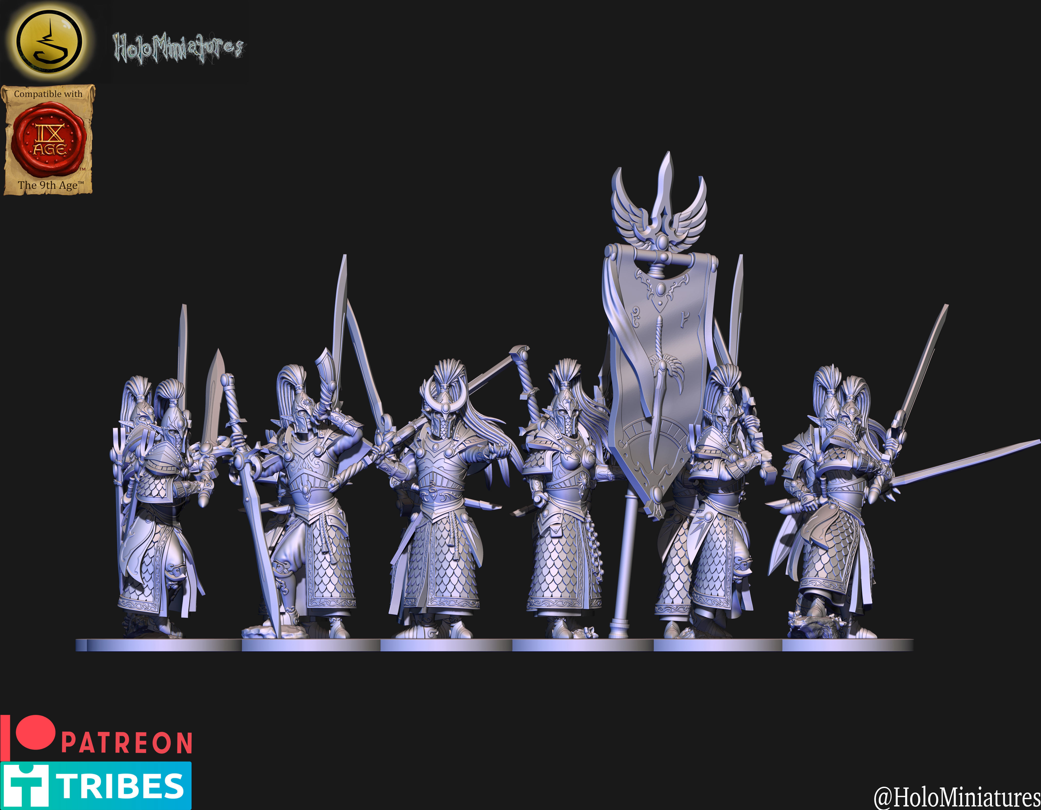 High elves Swordmasters elf 3D print model_1