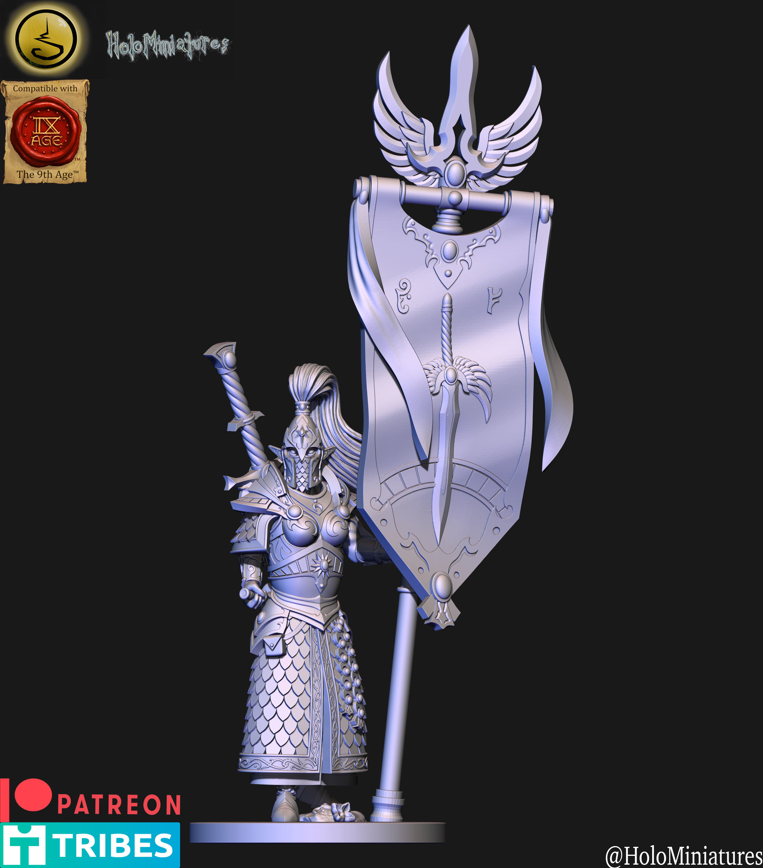 High elves Swordmasters elf 3D print model_14