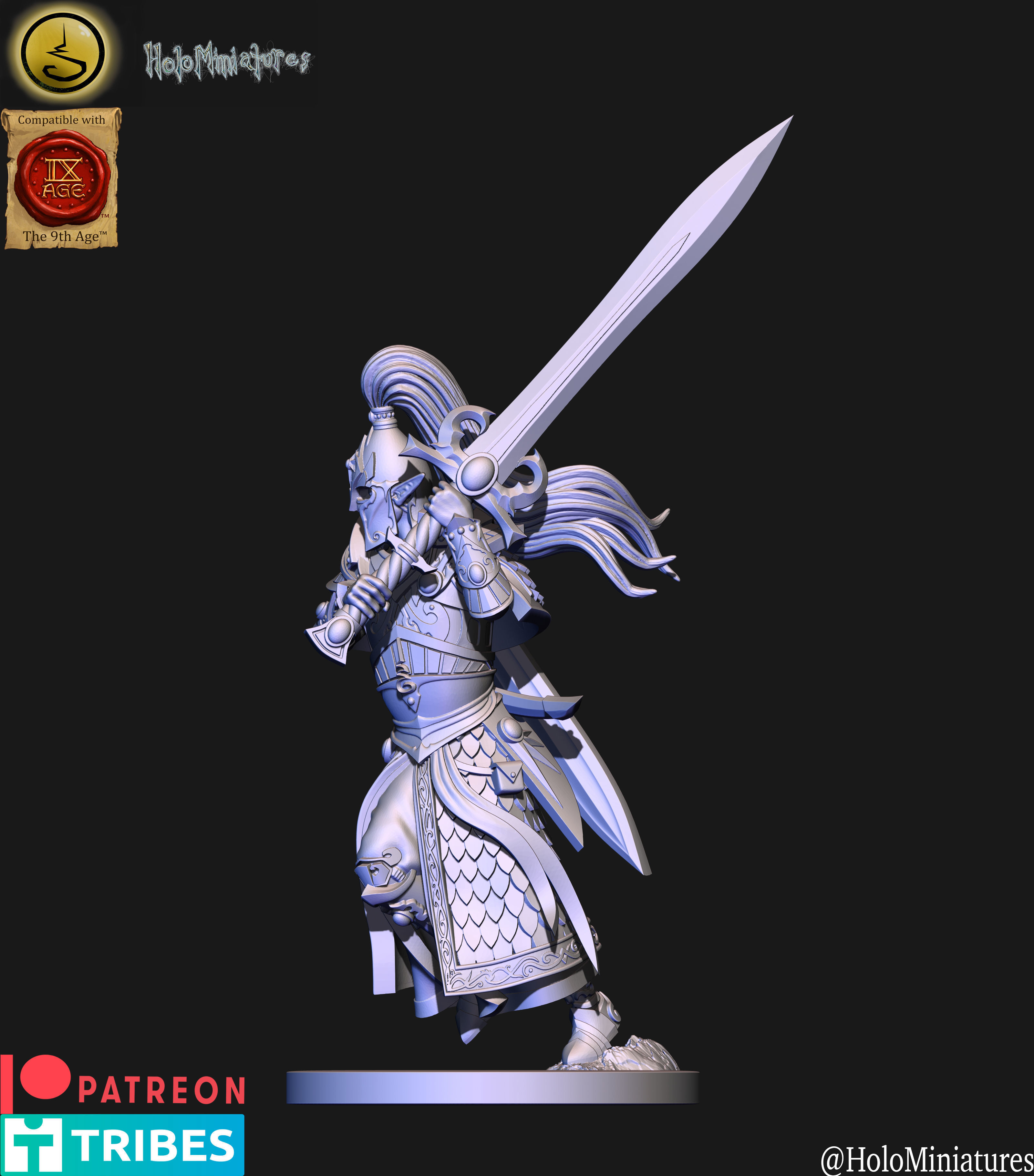 High elves Swordmasters elf 3D print model_11