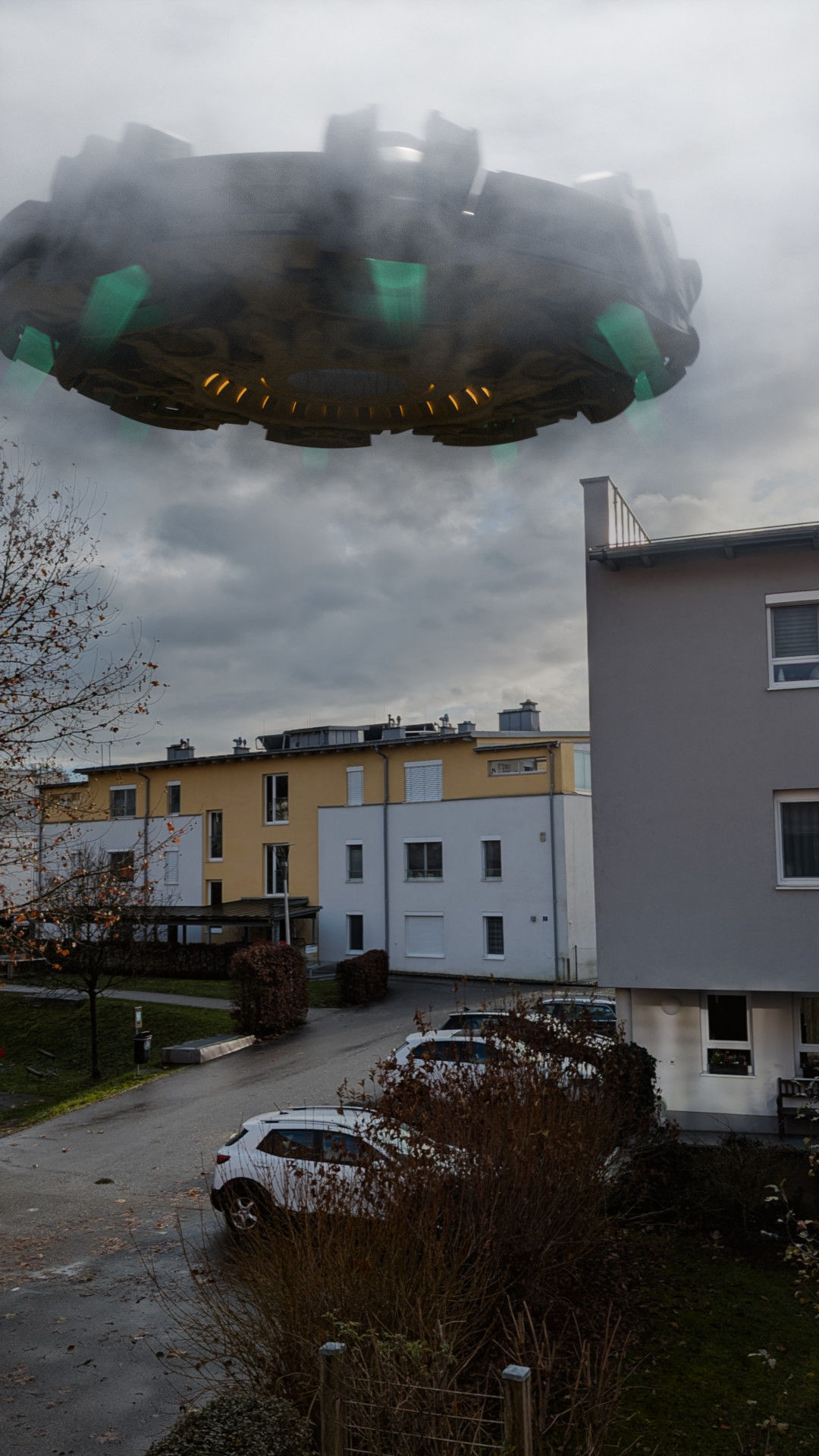 UFO unidentified flying object Low-poly 3D model_14