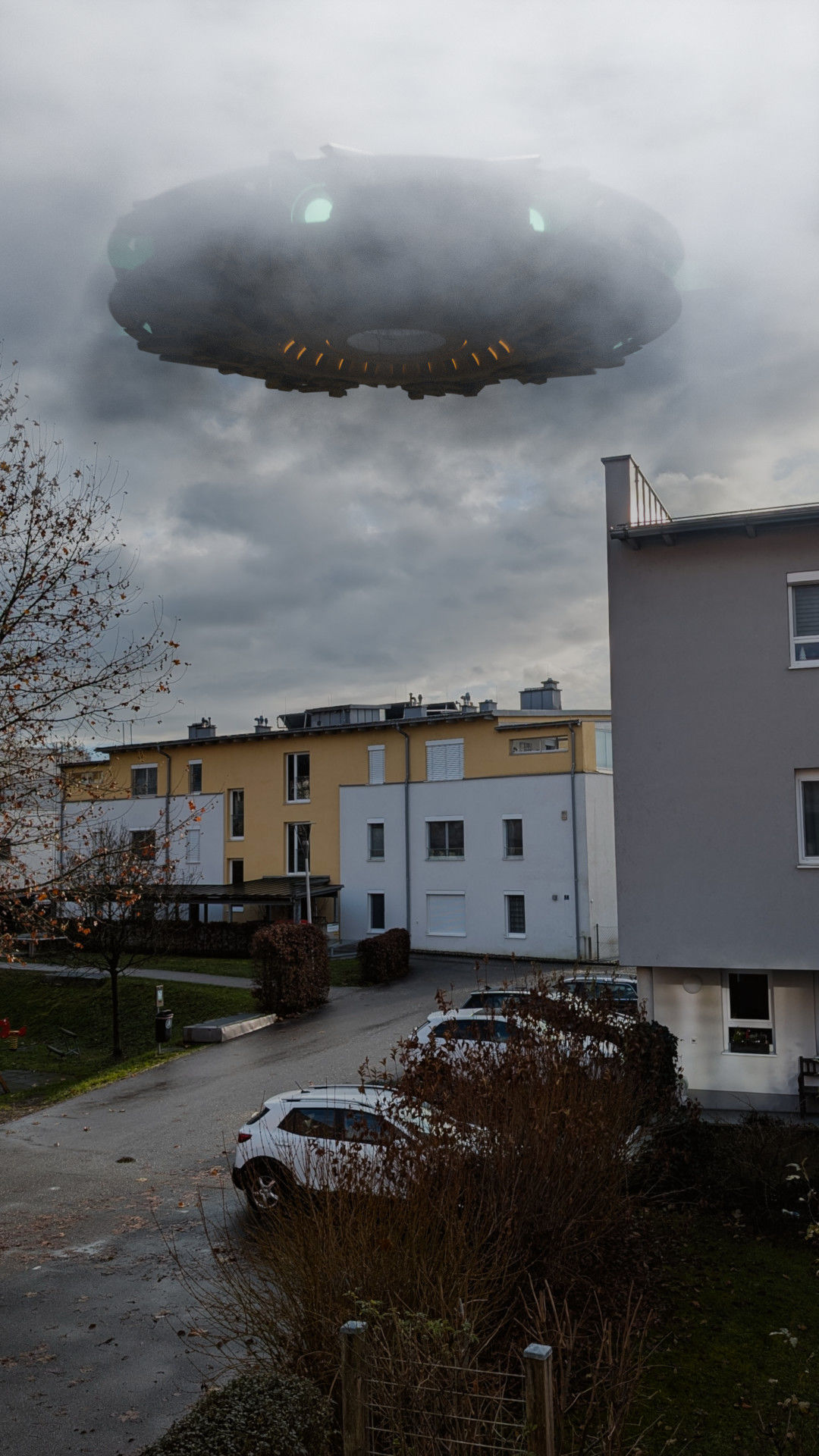 UFO unidentified flying object Low-poly 3D model_13