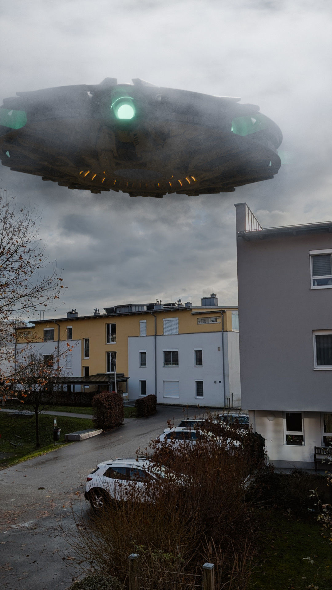 UFO unidentified flying object Low-poly 3D model_12