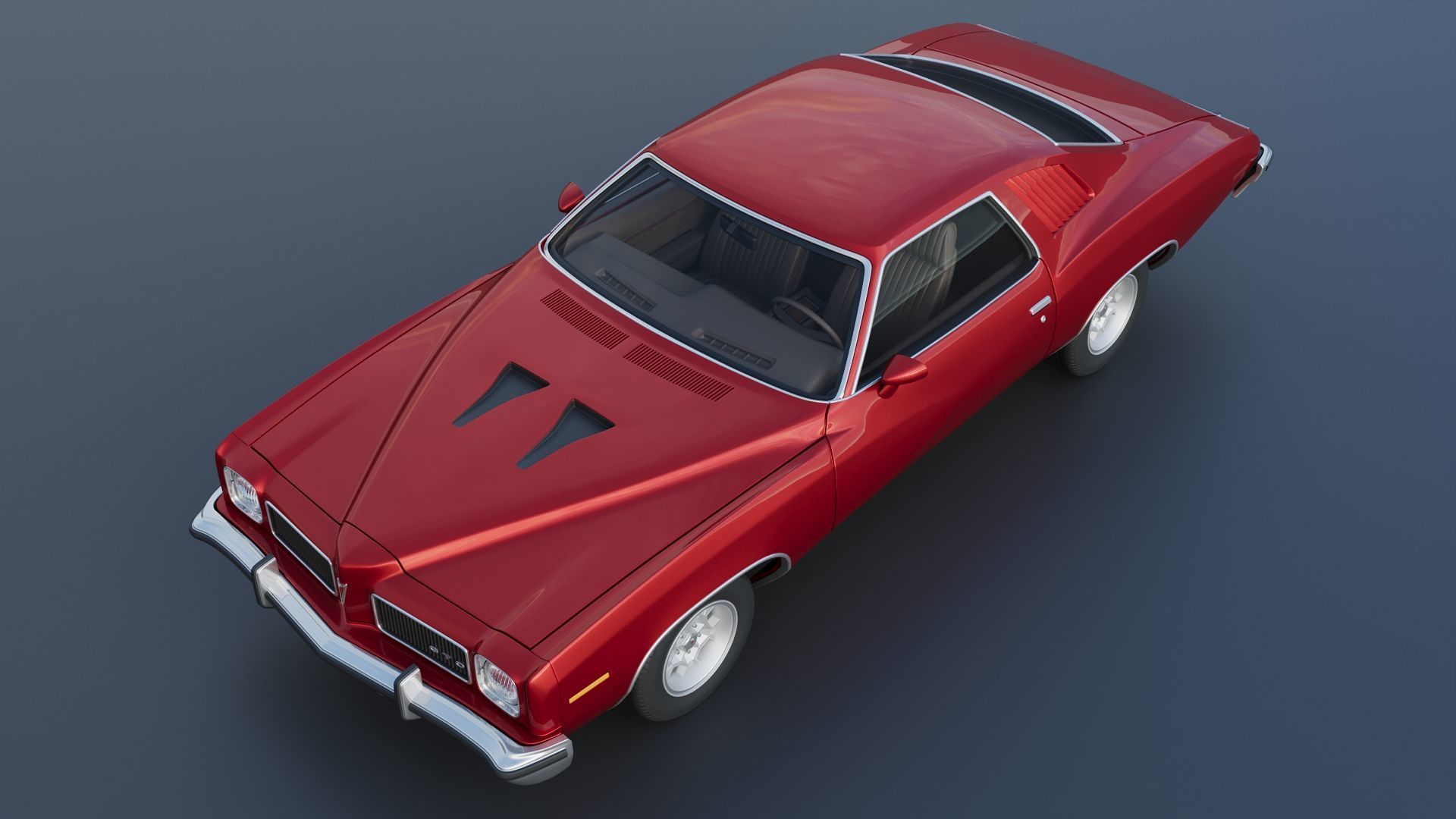 Pontiac GTO 1973 3D print model_11