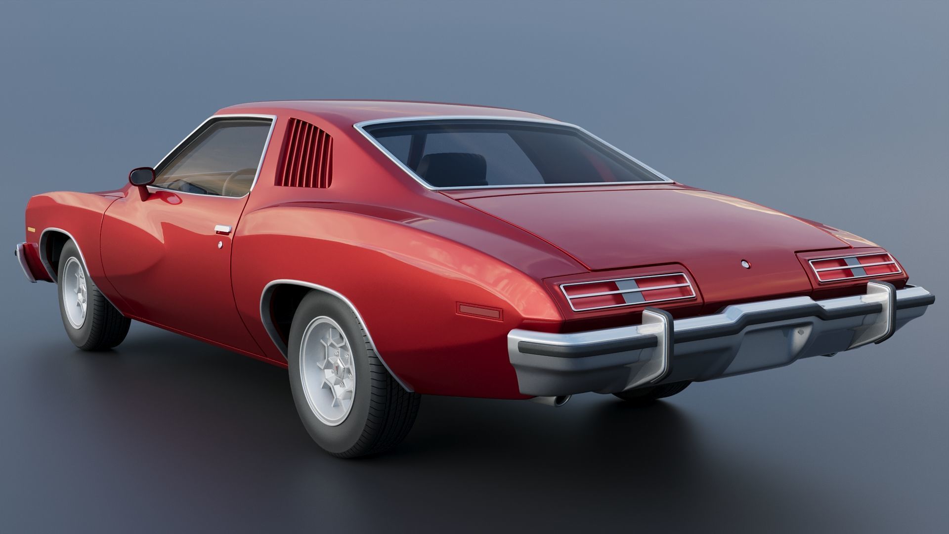 Pontiac GTO 1973 3D print model_3
