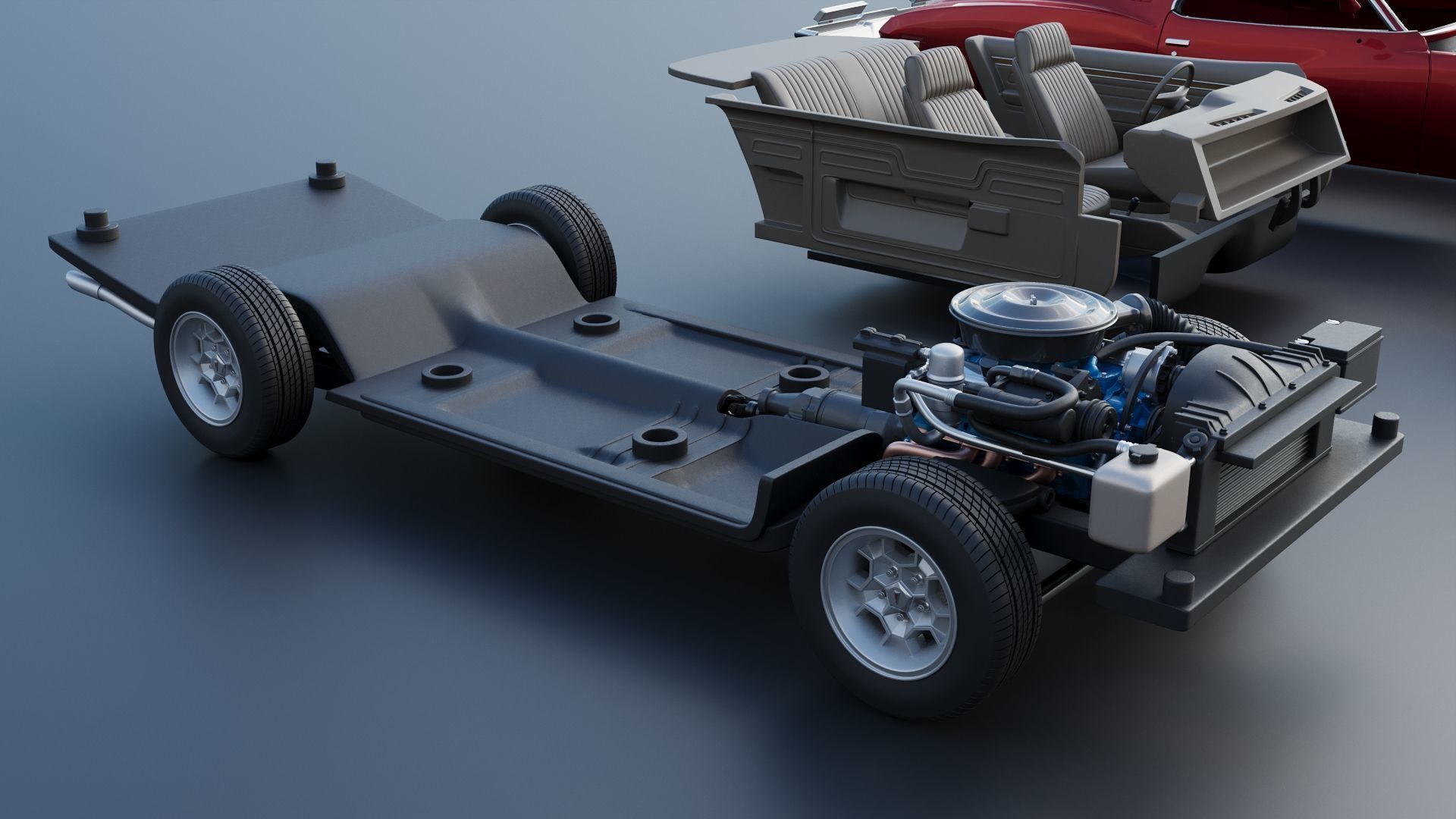 Pontiac GTO 1973 3D print model_27