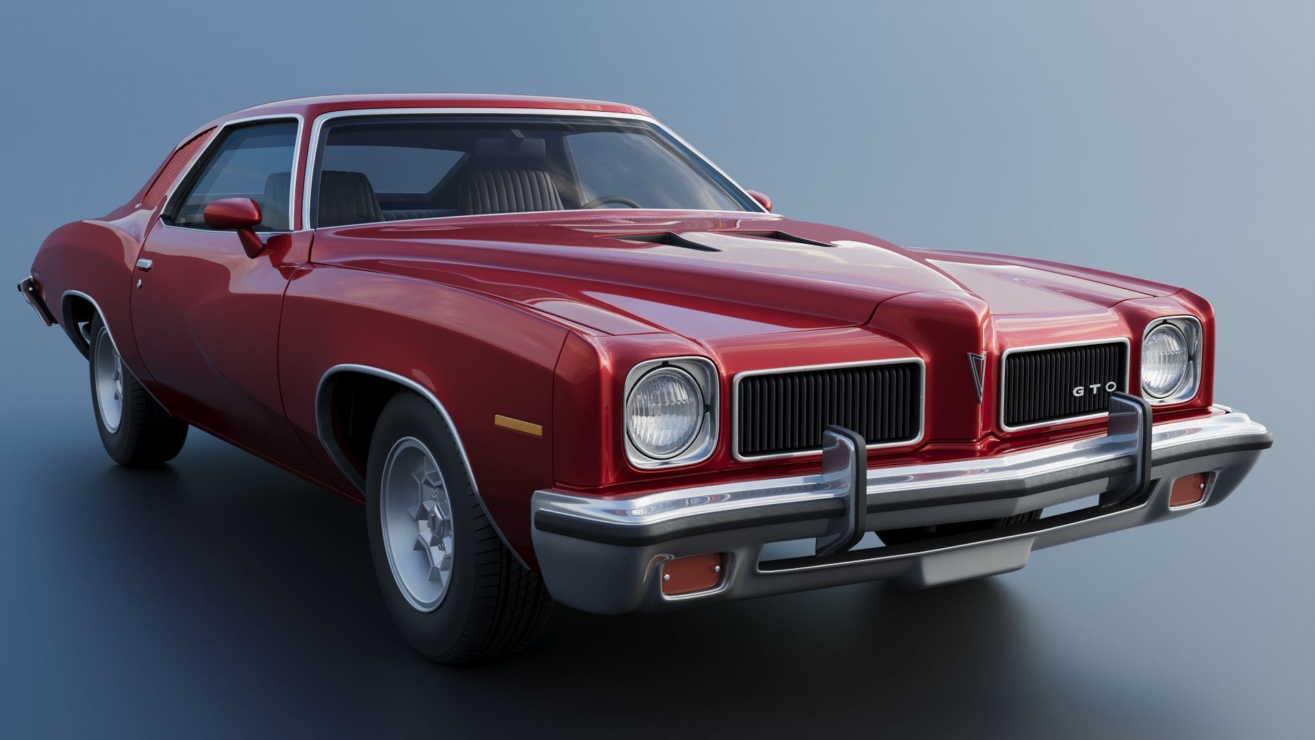 Pontiac GTO 1973 3D print model_9