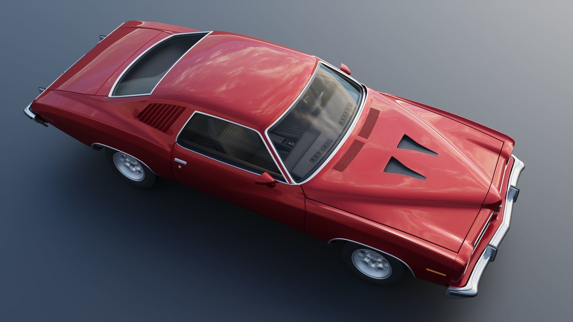 Pontiac GTO 1973 3D print model_10