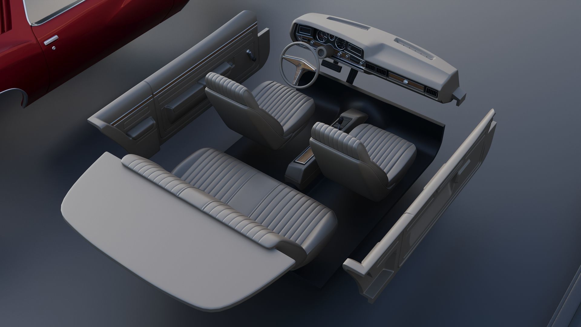 Pontiac GTO 1973 3D print model_26